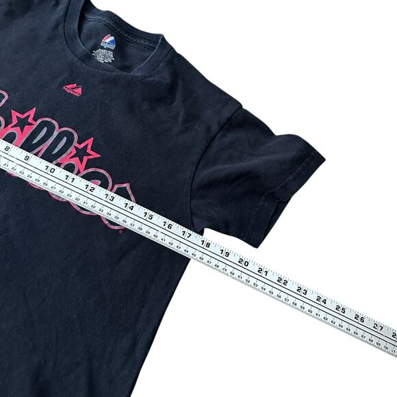 Majestic Philadelphia Phillies Roy Halladay #34 T-Shirt Men Small Black Pullover - Picture 6 of 8